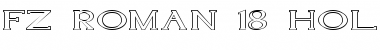 Download FZ ROMAN 18 HOLLOW EX Normal Font Title Preview