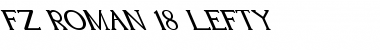 Download FZ ROMAN 18 LEFTY Normal Font Title Preview