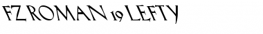 Download FZ ROMAN 19 LEFTY Normal Font Title Preview