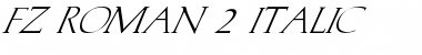 Download FZ ROMAN 2 ITALIC Normal Font Title Preview