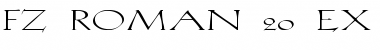 Download FZ ROMAN 20 EX Normal Font Title Preview