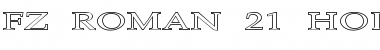 Download FZ ROMAN 21 HOLLOW EX Normal Font Title Preview