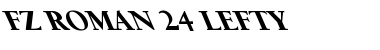 Download FZ ROMAN 24 LEFTY Normal Font Title Preview