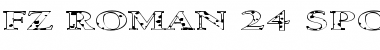 Download FZ ROMAN 24 SPOTTED EX Normal Font Title Preview