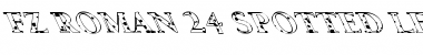 Download FZ ROMAN 24 SPOTTED LEFTY Normal Font Title Preview