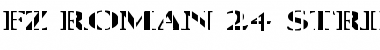 Download FZ ROMAN 24 STRIPED EX Normal Font Title Preview