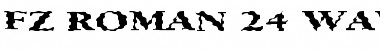 Download FZ ROMAN 24 WAVEY EX Normal Font Title Preview