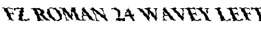 Download FZ ROMAN 24 WAVEY LEFTY Normal Font Title Preview