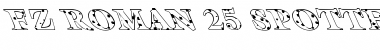 Download FZ ROMAN 25 SPOTTED LEFTY Normal Font Title Preview