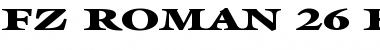 Download FZ ROMAN 26 EX Normal Font Title Preview