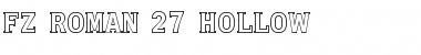 Download FZ ROMAN 27 HOLLOW Normal Font Title Preview