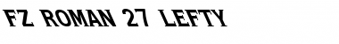 Download FZ ROMAN 27 LEFTY Normal Font Title Preview