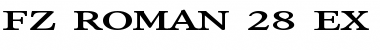 Download FZ ROMAN 28 EX Normal Font Title Preview
