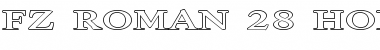 Download FZ ROMAN 28 HOLLOW EX Normal Font Title Preview