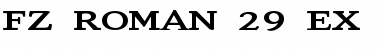 Download FZ ROMAN 29 EX Normal Font Title Preview