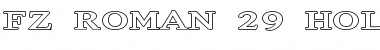 Download FZ ROMAN 29 HOLLOW EX Normal Font Title Preview