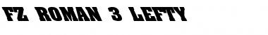 Download FZ ROMAN 3 LEFTY Light Font Title Preview