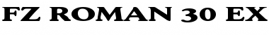 Download FZ ROMAN 30 EX Normal Font Title Preview