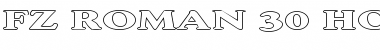 Download FZ ROMAN 30 HOLLOW EX Normal Font Title Preview