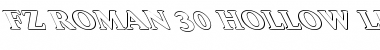 Download FZ ROMAN 30 HOLLOW LEFTY Normal Font Title Preview