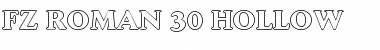 Download FZ ROMAN 30 HOLLOW Normal Font Title Preview