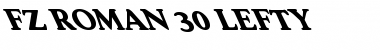 Download FZ ROMAN 30 LEFTY Normal Font Title Preview