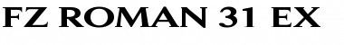 Download FZ ROMAN 31 EX Normal Font Title Preview