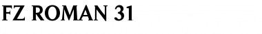 Download FZ ROMAN 31 Normal Font Title Preview