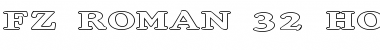 Download FZ ROMAN 32 HOLLOW EX Normal Font Title Preview