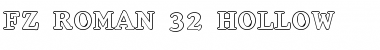 Download FZ ROMAN 32 HOLLOW Normal Font Title Preview