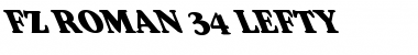 Download FZ ROMAN 34 LEFTY Normal Font Title Preview