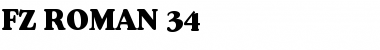 Download FZ ROMAN 34 Normal Font Title Preview