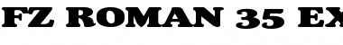 Download FZ ROMAN 35 EX Normal Font Title Preview