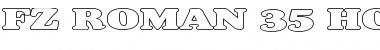 Download FZ ROMAN 35 HOLLOW EX Normal Font Title Preview