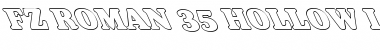 Download FZ ROMAN 35 HOLLOW LEFTY Normal Font Title Preview