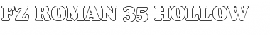 Download FZ ROMAN 35 HOLLOW Normal Font Title Preview