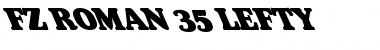 Download FZ ROMAN 35 LEFTY Normal Font Title Preview