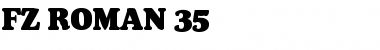 Download FZ ROMAN 35 Normal Font Title Preview
