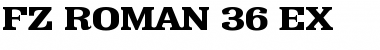 Download FZ ROMAN 36 EX Normal Font Title Preview