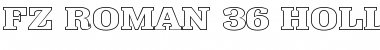 Download FZ ROMAN 36 HOLLOW EX Normal Font Title Preview