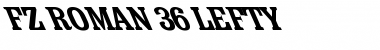 Download FZ ROMAN 36 LEFTY Normal Font Title Preview
