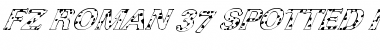 Download FZ ROMAN 37 SPOTTED ITALIC Normal Font Title Preview