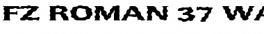 Download FZ ROMAN 37 WAVEY EX Normal Font Title Preview
