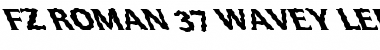 Download FZ ROMAN 37 WAVEY LEFTY Normal Font Title Preview
