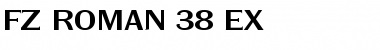 Download FZ ROMAN 38 EX Normal Font Title Preview