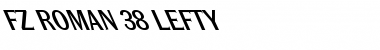 Download FZ ROMAN 38 LEFTY Normal Font Title Preview