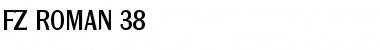 Download FZ ROMAN 38 Normal Font Title Preview