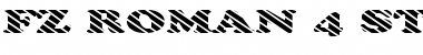 Download FZ ROMAN 4 STRIPED EX Normal Font Title Preview