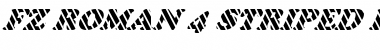 Download FZ ROMAN 4 STRIPED ITALIC Normal Font Title Preview