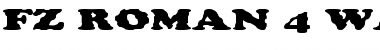 Download FZ ROMAN 4 WAVEY EX Normal Font Title Preview